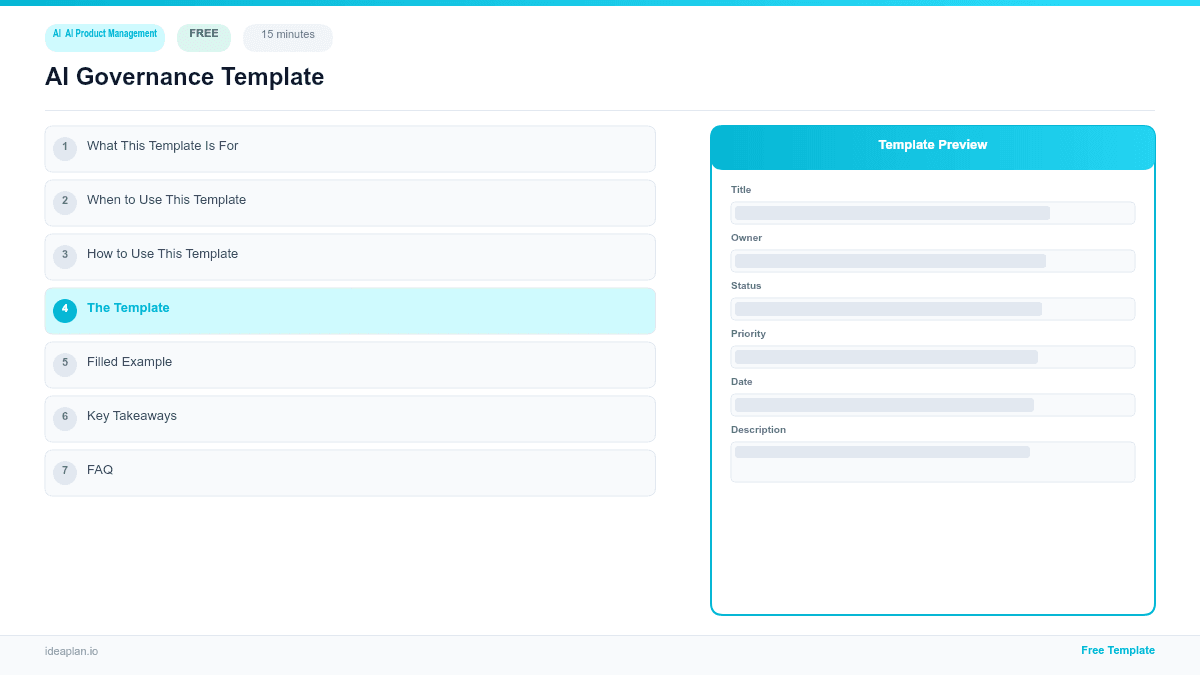AI Governance Template for AI Products preview